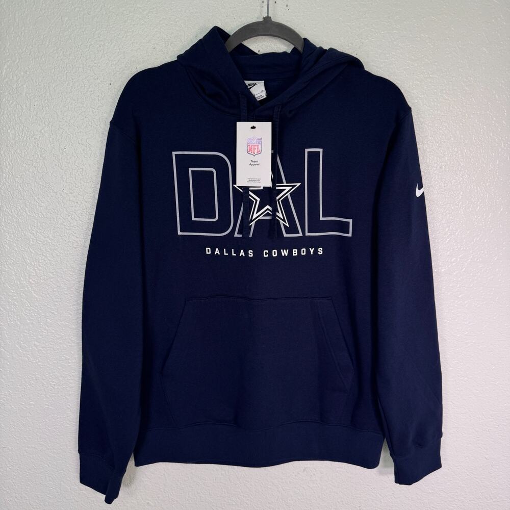 Nike Dallas Cowboys Hoodie Mens Small NFL Football Graphic Fleece Pullover NEW